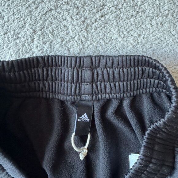NEW Adidas Pants Mens Extra Large Black Sweat‎ Joggers Aeroready Athletic Fleece - Picture 3 of 16